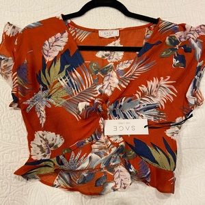 Floral crop top